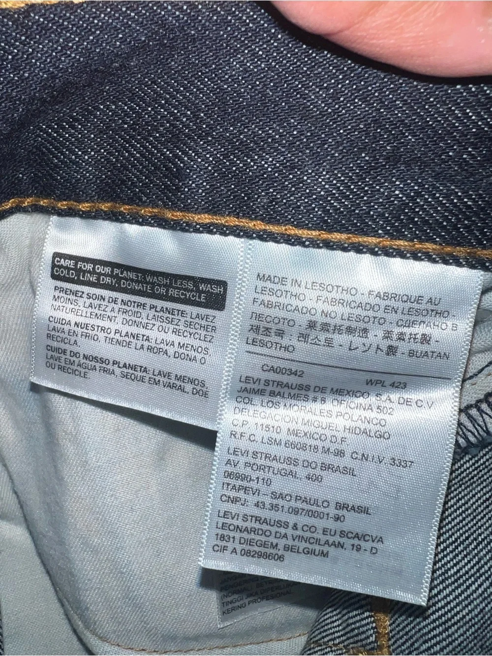 Levi's 505 Dark Blue Straight-Leg Men's Jeans 38x32